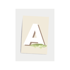 Børneplakat med bogstav A - Plakater