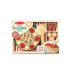 Melissa & Doug - Pizza legemad i træ - Legetelte og Tipier