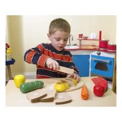 Legemad til udskæring i træ fra Melissa & Doug - Svømmefinner