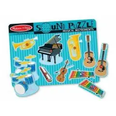 Melissa & Doug - Lydpuslespil med musikinstrumenter* - Trælegetøj