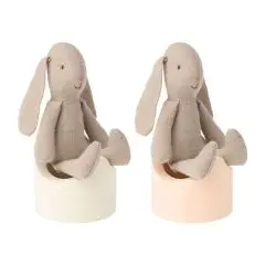 Maileg Potte i træ - Hvid eller sart Lyserød - Wallstickers