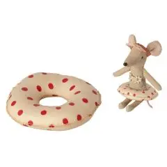 Maileg Badering til små mus - Røde prikker - 