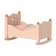 Maileg Vugge til babymus og MY - Rosa - Barselsgaver