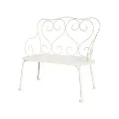Maileg Romantisk bænk i metal,  Offwhite - mini - Uroer