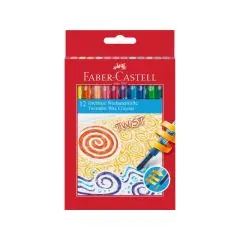 Faber-Castell Jumbo Twist Farvekridt, 12 stk. - Maileg kaniner