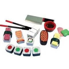 Sushi legemad i træ fra Melissa & Doug - Legekøkkener og Legemad