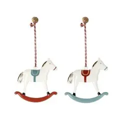 Maileg Juleornament Gyngehest - Vælg imellem 2 varianter - 