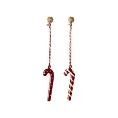 Maileg Juleophæng Sukkerstok i metal  - 2 varianter - Nyheder