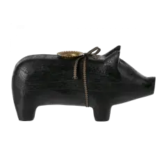 Maileg Trægris m.  lysestage, medium - Sort - Bygge og værktøj