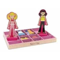 Abby & Emma - magnetiske påklædningsdukker i træ fra Melissa & Doug - Trælegetøj