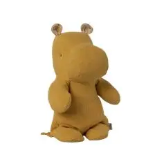 Maileg Safari Friends Hippo Small - Dusty yellow - Dekoration