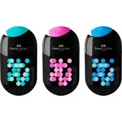 Faber-Castell TwoTone Blyantspidser inkl. viskelæder - Vælg imellem 3 farver - Gaver til børnefødselsdage