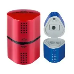 Faber-Castell Blyantspidser TRIO, Rød el. Blå - 