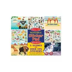 Adventure klistermærkebog fra Melissa & Doug - Perler og perleplader