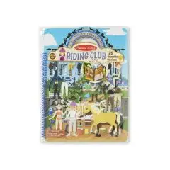 Klistermærkebog/påklædningsdukker Heste scene fra Melissa & Doug - Klistermærker