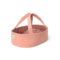 MaMaMeMo Dukkelift 35 cm i fløjl - Rosa - Udsalg