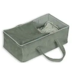 MaMaMeMo Dukkelift 40 cm i fløjl - Mint - 