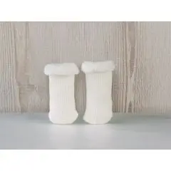 Así Sokker til dukker - Råhvid - 6-12 mdr.