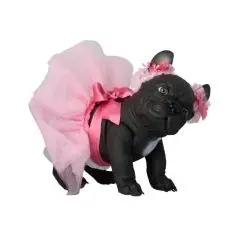 Así Reborn Bulldog Lily 32 cm - Pink ballerinaskørt - 