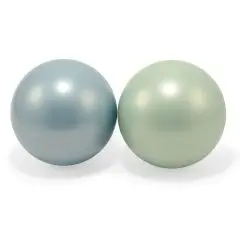 Magni plastikbold 2 stk. - Grøn og blå - PlanToys Badelegetøj