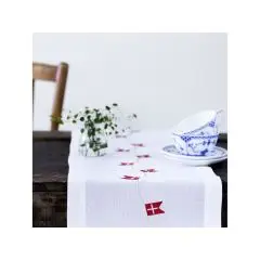 Langkilde & Søn Bordløber med Dannebrog 300 cm - Regntøj