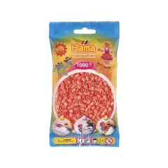 HAMA Midi Perler 1.000 stk., Pastel Rød - Perler og perleplader