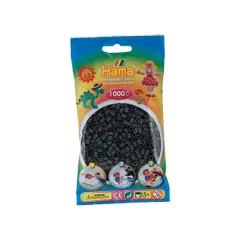 HAMA midi perler 1.000 stk. - Mørk grå - Perler og perleplader