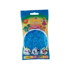 HAMA Midi Perler 1.000 stk., Trans Blå - Perler og perleplader