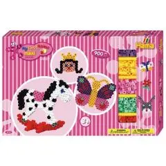 HAMA Maxi Gaveæske, Gyngehest/Sommerfugl - Perler og perleplader