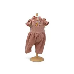 MaMaMeMo Dukketøj 40 cm dukke - Buksedragt m. sløjfer, rosa - Gåbiler & gåvogne