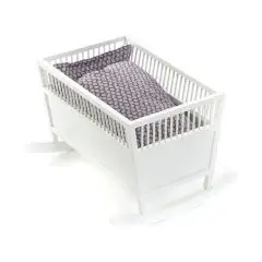 Smallstuff Vugge Rosaline - Hvid - Dukkernes Verden