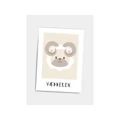 Børneplakat Stjernetegn A5  - Vædderen - Plakater