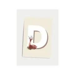Børneplakat med bogstav D - Plakater