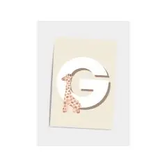 Børneplakat med bogstav G - Plakater