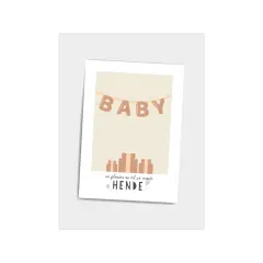 Vi glæder os til at møde hende, A5 plakat el. kort - Dialægt Citatplakat - Pigelegetøj