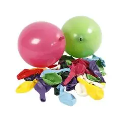 Balloner 100 stk. runde diameter 23 cm - Dinosaurer