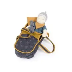 Moulin Roty Dukkelift til babydukke i stof 32 cm - Natlamper