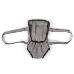 MaMaMeMo Bæresele til dukker - grå - 7+ år