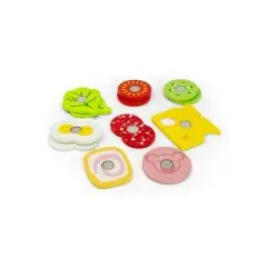 MaMaMeMo Pålægspakke i træ med velcro - Tæpper