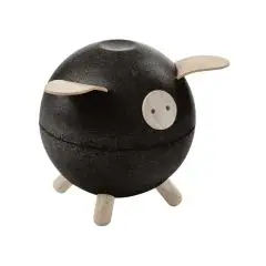 Sparegris i sort fra PlanToys - Legetelte og Tipier