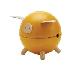 PlanToys Sparegris i gul - Nusseklude