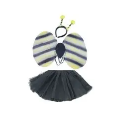 AM Leg - Bi udklædning med vinger, hårbøjle og tylskørt* - Udklædning og fastelavn