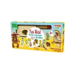 Vilac Skydespil - Træpistol med elastik - Modellervoks & Legesand