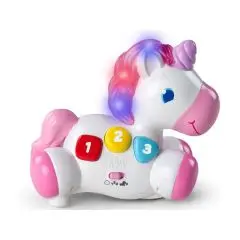 Bright Starts Enhjørning m. lyd og lys - Klippe og klistre