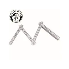 Corvus - Tommestok 1 meter i hvid til børn* - Bygge og værktøj