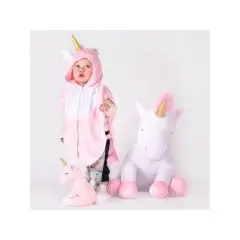 Den Goda Fen Enhjørning babykappe pink, 2-4 år - 5-6 år