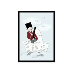 H.C Andersen plakat"Den standhaftige tinsoldat" i farver fra Friisenborg - Plakater