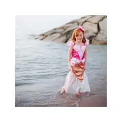 Great Pretenders Havfrue kjole pink 6-8 år - Tryllesæt