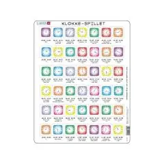 Larsen Puslespil Lær Klokken - 42 brikker - Børneservice