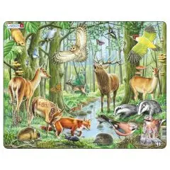 Larsen Puslespil Europæisk Natur - 40 brikker - Pusle og Pleje